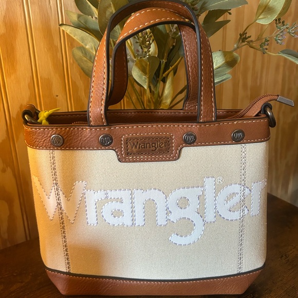 Wrangler Tan and Brown Tote Bag Mini - Picture 1 of 2